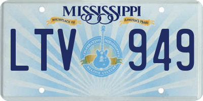 MS license plate LTV949
