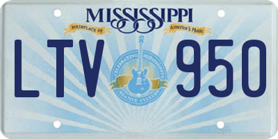 MS license plate LTV950