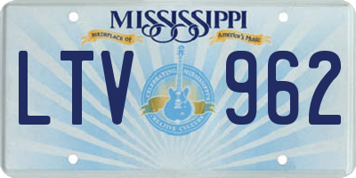 MS license plate LTV962