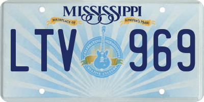 MS license plate LTV969
