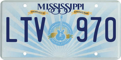 MS license plate LTV970