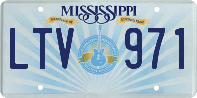 MS license plate LTV971