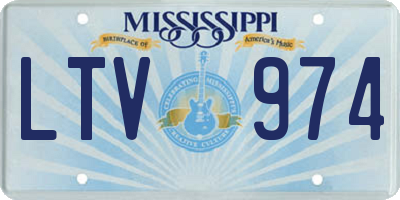 MS license plate LTV974