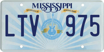 MS license plate LTV975