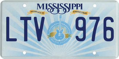 MS license plate LTV976