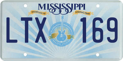 MS license plate LTX169