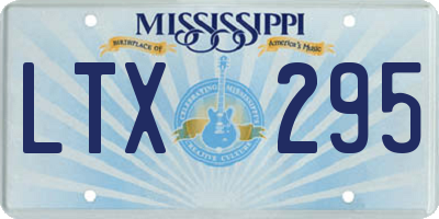 MS license plate LTX295