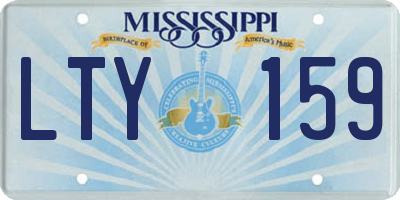 MS license plate LTY159