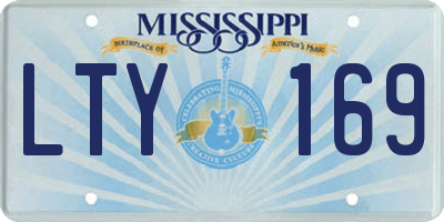MS license plate LTY169