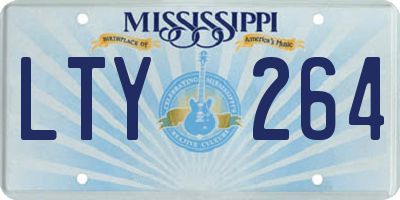 MS license plate LTY264