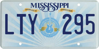 MS license plate LTY295