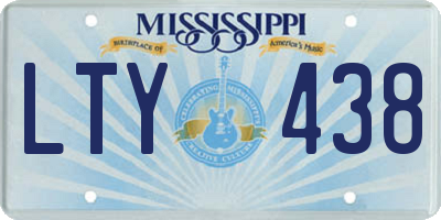 MS license plate LTY438