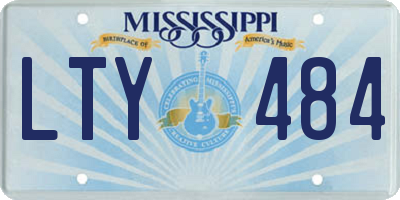MS license plate LTY484