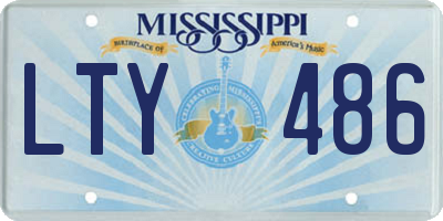 MS license plate LTY486