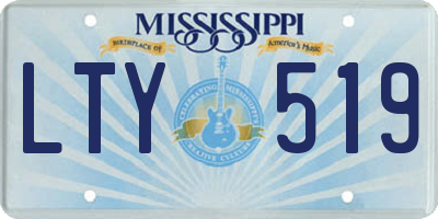 MS license plate LTY519