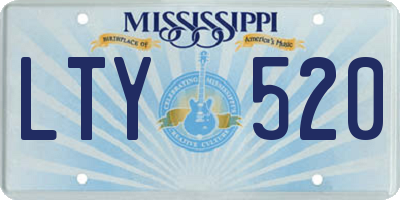 MS license plate LTY520