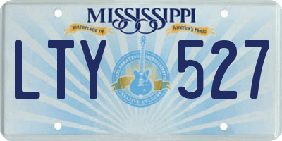 MS license plate LTY527