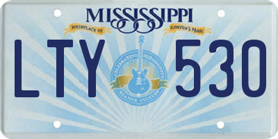 MS license plate LTY530