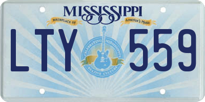 MS license plate LTY559