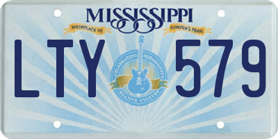 MS license plate LTY579