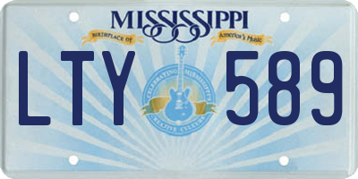 MS license plate LTY589