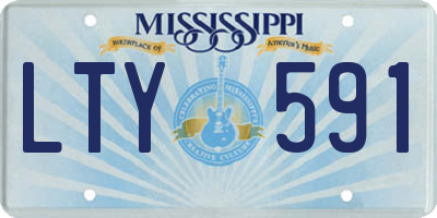 MS license plate LTY591