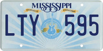 MS license plate LTY595