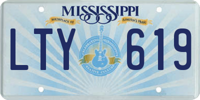 MS license plate LTY619