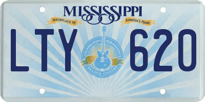 MS license plate LTY620
