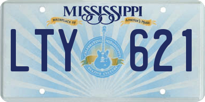 MS license plate LTY621