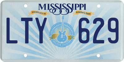 MS license plate LTY629
