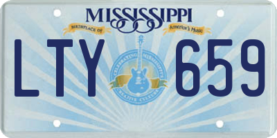 MS license plate LTY659
