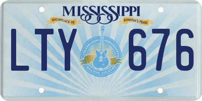 MS license plate LTY676