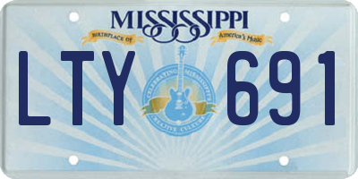 MS license plate LTY691