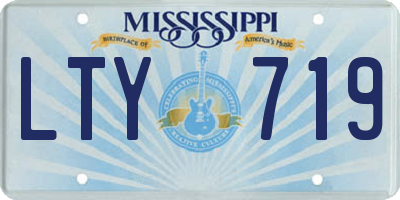 MS license plate LTY719