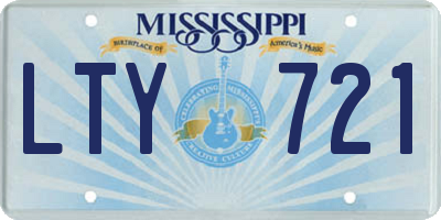 MS license plate LTY721