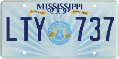 MS license plate LTY737