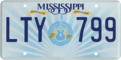 MS license plate LTY799