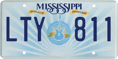 MS license plate LTY811