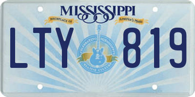 MS license plate LTY819