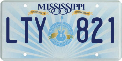 MS license plate LTY821