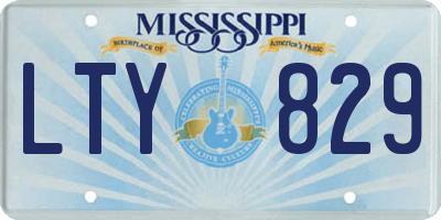 MS license plate LTY829