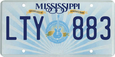 MS license plate LTY883