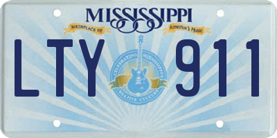 MS license plate LTY911