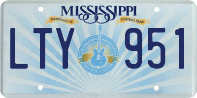 MS license plate LTY951