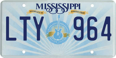 MS license plate LTY964