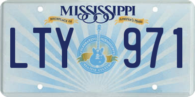 MS license plate LTY971