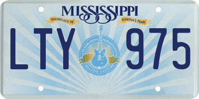 MS license plate LTY975