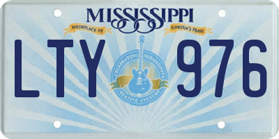 MS license plate LTY976