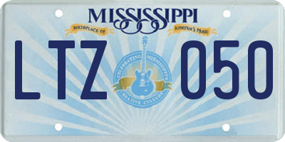 MS license plate LTZ050
